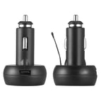 12V/24V Digital Meter Monitor 3 in 1 LED USB Car Charger Voltmeter Thermometer Car Battery Monitor LCD Digital Dual Display