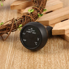 12V/24V Digital Meter Monitor 3 in 1 LED USB Car Charger Voltmeter Thermometer Car Battery Monitor LCD Digital Dual Display