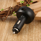 12V/24V Digital Meter Monitor 3 in 1 LED USB Car Charger Voltmeter Thermometer Car Battery Monitor LCD Digital Dual Display