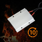 12V 70C AC/DC Thermostatic Heating element PTC heater incubator heater ceramic aluminum heater with shell 77*62mm