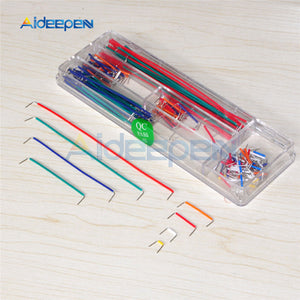 140Pcs/lot U Shape Shield Solderless Breadboard Jumper Cable Wires Kit For Arduino PCB Bread Board Best Quality