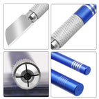 15 in1 Mobile Phone PCB CPU DIY Repair Tools Set Engraving Knife Blades Metal Wood Carving Knife Non-slip Scalpel Surgical Craft