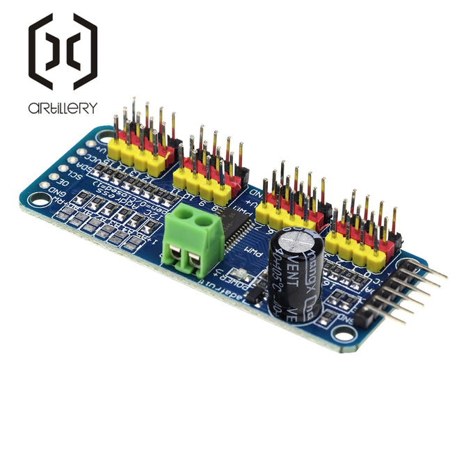 16 Channel 12-Bit PWM/Servo Driver-I2C Interface PCA9685 Module for Raspberry Pi Shield Module Servo Shield for arduino DIY KIT