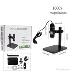 1600X USB Digital Microscope Camera Endoscope 8LED Magnifier with Metal Stand 6 Stype for choose J21 19 Dropship