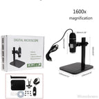 1600X USB Digital Microscope Camera Endoscope 8LED Magnifier with Metal Stand 6 Stype for choose J21 19 Dropship
