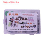 160pcs/Set Electric Grinder Rotary Tool Accessory Bit Set For Dremel Grinding Sanding Polishing Disc Wheel Tip Cutter Drill Disc