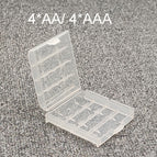 18650 20700 21700 26650 Batterij Storage Box Hard Case Houder 4AA 4AAA Oplaadbare Batterij Power Bank Plastic Case Transparant wholesale bulk price
