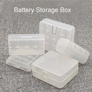 18650 20700 21700 26650 Batterij Storage Box Hard Case Houder 4AA 4AAA Oplaadbare Batterij Power Bank Plastic Case Transparant wholesale bulk price