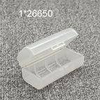 18650 20700 21700 26650 Batterij Storage Box Hard Case Houder 4AA 4AAA Oplaadbare Batterij Power Bank Plastic Case Transparant wholesale bulk price