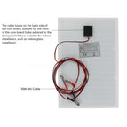 18V 20w solar panel kit Transparent semi-flexible Monocrystalline solar cell DIY module outdoor connector DC 12v charger