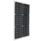 18V 20w solar panel kit Transparent semi-flexible Monocrystalline solar cell DIY module outdoor connector DC 12v charger