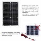 18V 20w solar panel kit Transparent semi-flexible Monocrystalline solar cell DIY module outdoor connector DC 12v charger