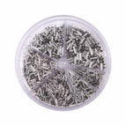 1900pcs 5 Models Ferrule Kit Wire Copper Crimp Connector Non Insulated Electrical Crimp Cord Metal Wire End Terminals