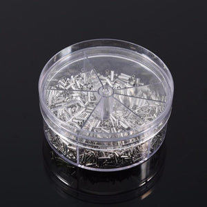 1900pcs 5 Models Ferrule Kit Wire Copper Crimp Connector Non Insulated Electrical Crimp Cord Metal Wire End Terminals