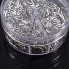 1900pcs 5 Models Ferrule Kit Wire Copper Crimp Connector Non Insulated Electrical Crimp Cord Metal Wire End Terminals