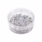 1900pcs 5 Models Ferrule Kit Wire Copper Crimp Connector Non Insulated Electrical Crimp Cord Metal Wire End Terminals