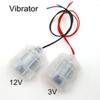 1PC R260 DC 3V or 12V Vibrator Strong Vibrating Motor with Translucent Shell for DIY Massager Frog Feeding