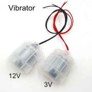 1PC R260 DC 3V or 12V Vibrator Strong Vibrating Motor with Translucent Shell for DIY Massager Frog Feeding