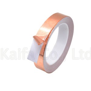 1PCS 20M 3mm 4mm 5mm 6mm 7mm 8mm 12mm Single Side Conductive Copper Foil Tape Strip Adhesive EMI Shielding Heat Resist Tape