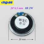 1W 2W 8R Acoustic Loudspeaker 8 Ohm 1W 2W Speaker Diameter 20 23 26 28 32 36 40 50 57 mm Round Speakers For Audio Diy Electronic