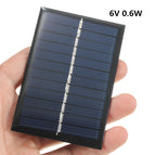 1W Panel Solar 6V for Chargers Cell Phone Power DIY Light Battery Portable Mini Module Toys