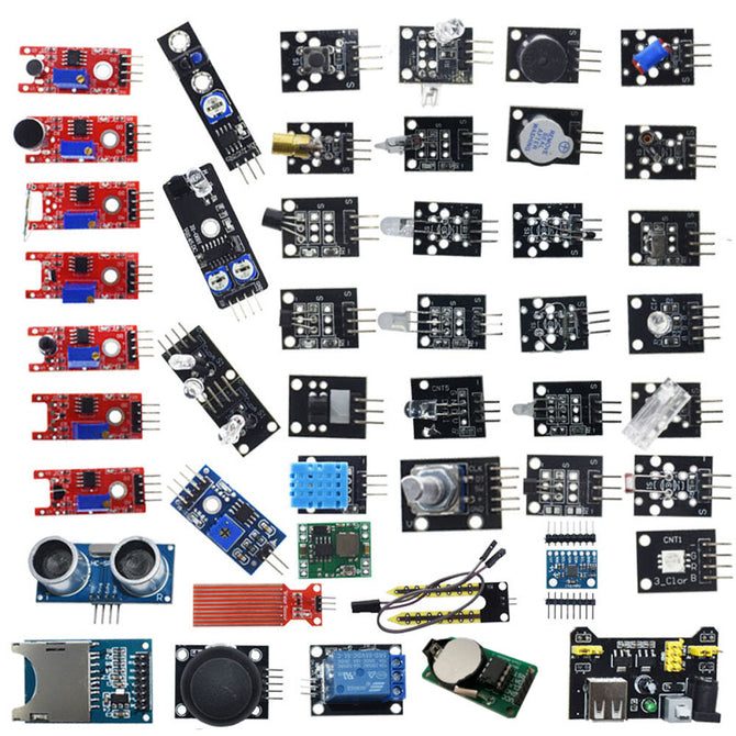 Geekcreit 45 In 1 Sensor Module Board Starter Kits Upgrade Version For Arduino UN0 R3 MEGA2560 Plastic Bag Package wholesale bulk price