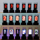 DIY 6-Bit IPS Retro Glows Analog Nixie Tube Clock Kit Programmable Display IPS Screen RGB Pseudo-glow Clock Desktop Creative Clock Colorful LED Picture Display wholesale bulk price