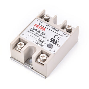 1pc 3-32VDC to 24-380VAC SSR-40DA Solid State Relay Module SSR-40 DA SSR 40A for PID Temperature Controller Voltage Transformer