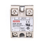 1pc 3-32VDC to 24-380VAC SSR-40DA Solid State Relay Module SSR-40 DA SSR 40A for PID Temperature Controller Voltage Transformer