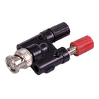 1pc BNC Connector BNC Male Plug to Twin Dual Banana Jack Female Coaxial 4mm Connector Binding Post L15