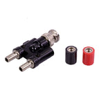 1pc BNC Connector BNC Male Plug to Twin Dual Banana Jack Female Coaxial 4mm Connector Binding Post L15