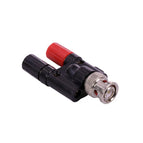 1pc BNC Connector BNC Male Plug to Twin Dual Banana Jack Female Coaxial 4mm Connector Binding Post L15
