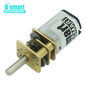 1pc Bringsmart N20 Micro motor Electric gearbox motor 3v 6v 12v 15/30/50/60/100/200/300/500/600/1000/1500rpm