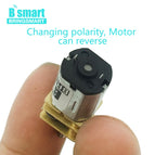 1pc Bringsmart N20 Micro motor Electric gearbox motor 3v 6v 12v 15/30/50/60/100/200/300/500/600/1000/1500rpm