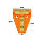 1pc Mini T Type Spirit Level Measurement Instrument Triangular Level T-type Spirit Bubble Shell Plastic Measuring Tools