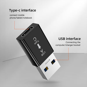1pc Newest Type-c To USB 3.0 Adapter Charging Adapter USB C Female Hard Drive USB 3.0a Male Converter For Samsung Xiaomi Huawei