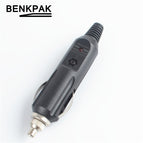 1pcs 12V Car Cigarette Lighter Plug Cigar Power Connector Fused With Light LED