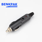 1pcs 12V Car Cigarette Lighter Plug Cigar Power Connector Fused With Light LED