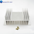 1pcs Aluminum Single Phase Solid State Relay SSR Heat Sink Base Small Type Heat Radiator for 10A to100A  with 2 mouting