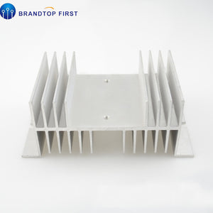 1pcs Aluminum Single Phase Solid State Relay SSR Heat Sink Base Small Type Heat Radiator for 10A to100A  with 2 mouting