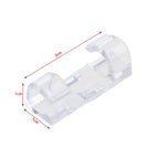 20 Pcs Cord Wire Cable Plastic Clips Self Adhesive Clamp Organizer Fixer