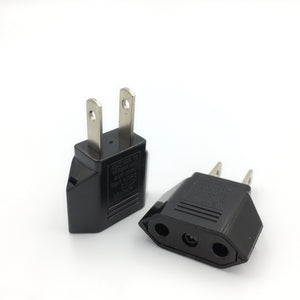 20 pcs/lot EU Power Adapter Plug 6A USA to Europe Wall Power Outlet Sockets US 2 Flat Pin to EU 2 Round Pin Plug Socket Adapter