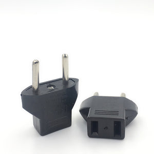 20 pcs/lot EU Power Adapter Plug 6A USA to Europe Wall Power Outlet Sockets US 2 Flat Pin to EU 2 Round Pin Plug Socket Adapter