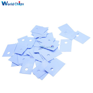 200PCS TO-220 Insulation Pads Silicone Heatsink Shim for Laptop GPU CPU