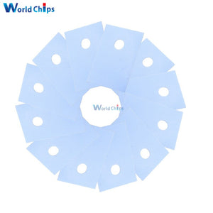 200PCS TO-220 Insulation Pads Silicone Heatsink Shim for Laptop GPU CPU