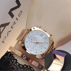 2018 Women Man Lover Square Rose Gold Alloy And Leather Quartz Watch GUOU Luxury Waterproof for Woman Ladies Gilrs Wrist watches