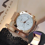 2018 Women Man Lover Square Rose Gold Alloy And Leather Quartz Watch GUOU Luxury Waterproof for Woman Ladies Gilrs Wrist watches