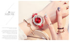 2019 GUOU Women Dress Watches Stylish Roll Drill Crystal Rhinestones Quartz Wristwatch Lady  Bracelet  Relogio Casual Watch
