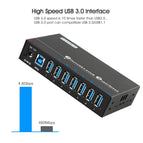 2019 NEW arrival model 7 port USB 3.0 super speed hub with smart charging port from Sipolar Manufacturers