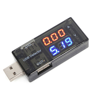 2020 New USB Current Voltage Tester USB Voltmeter Ammeter Detector Double Row Shows